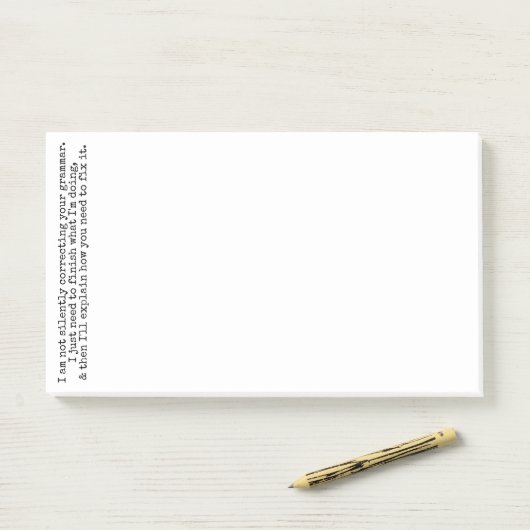 Niet stil corrigeren (nog) post-it® notes (Op bureau)