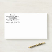 Niet stil corrigeren (nog) post-it® notes (Op bureau)