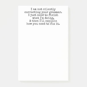 Niet stil corrigeren (nog) post-it® notes