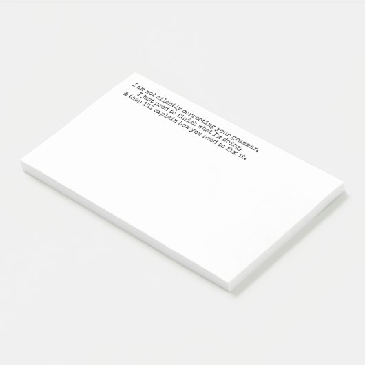Niet stil corrigeren (nog) post-it® notes (Schuin)