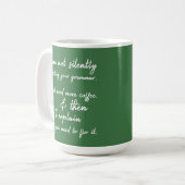 Niet stilzwijgend corrigeren van uw grammaticale k koffiemok (Voorkant links)