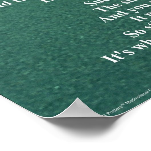 Niet stoppen - 18 x 24-inch Poster (Hoek)