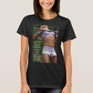 Niet stoppen - Bodybuilding Workout Motivatie T-shirt