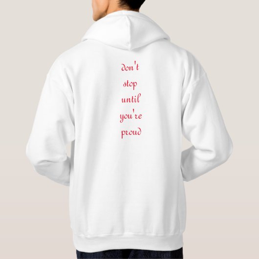 niet stoppen hoodie (Achterkant)