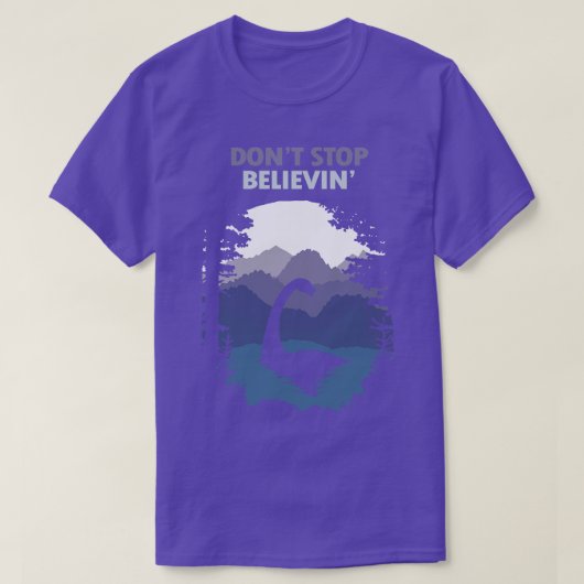 Niet stoppen met geloven t-shirt (Design voorkant)