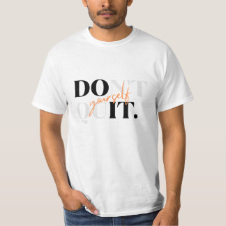 Niet stoppen met typografie ontwerp mannen T-shirt