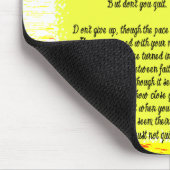 Niet stoppen muismat (Hoek)