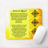 Niet stoppen muismat (Met muis)