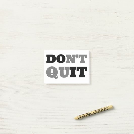 Niet stoppen post-it® notes (Op bureau)