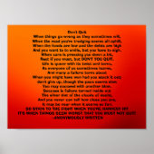 Niet stoppen poster (Voorkant)