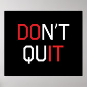 Niet stoppen poster (Voorkant)