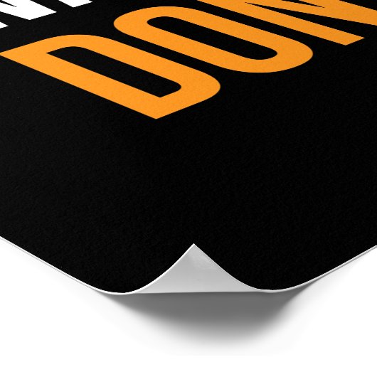 Niet stoppen poster (Hoek)