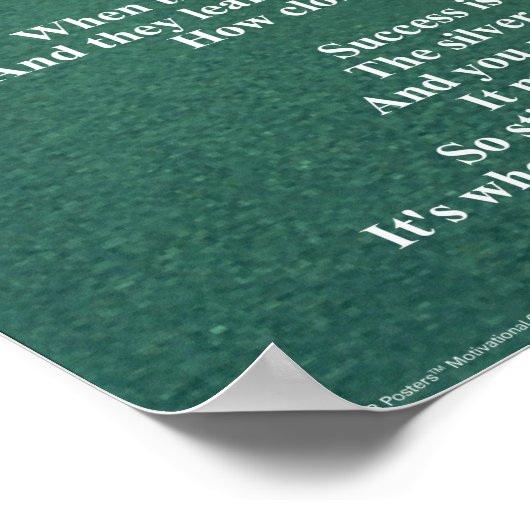 Niet stoppen - Poster van 16 x 20 inch (Hoek)