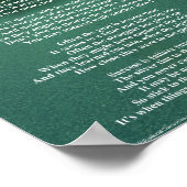 Niet stoppen - Poster van 8 x 10 inch (Hoek)