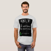 Niet stoppen! t-shirt (Voorkant volledig)