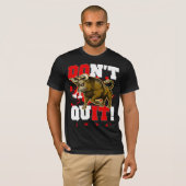 Niet stoppen t-shirt (Voorkant volledig)