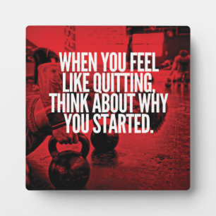 Niet stoppen - Workout Motivatie Fotoplaat