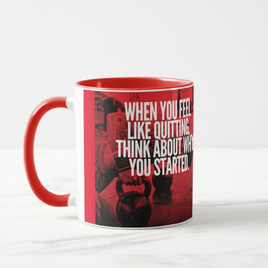 Niet stoppen - Workout Motivatie Mok (Links)