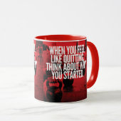 Niet stoppen - Workout Motivatie Mok (Voorkant rechts)