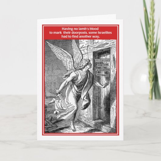 Niet storen Angel of Death Grappige Pascha Kaart (Voorkant)