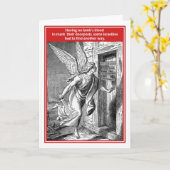 Niet storen Angel of Death Grappige Pascha Kaart (Gele Bloem)