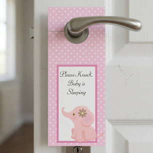 Niet Storen Baby Slaapt Bordje voor aan de Deur Deurhanger