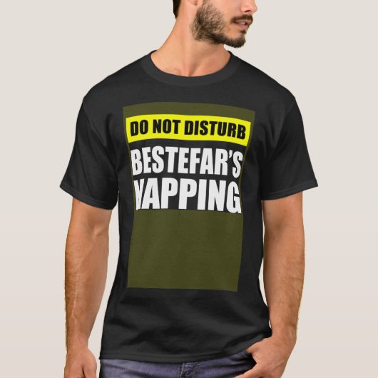 Niet storen Bestefar s napping T-shirt (Voorkant)