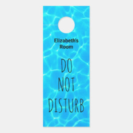 Niet storen Clear Blue Pool Water Foto Deurhanger