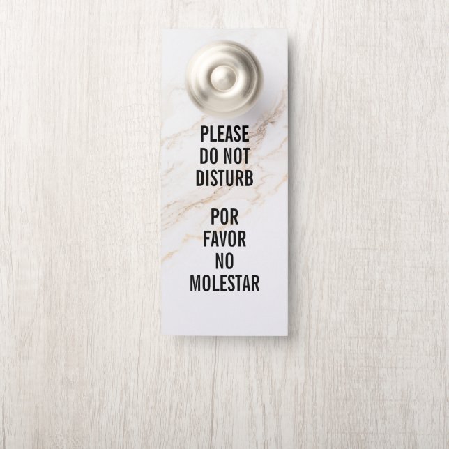 Niet Storen Deur Hanger (Op knop)