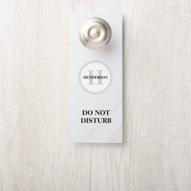 Niet Storen Deur Hanger (Op knop)