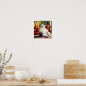 Niet Storen Dikke Kat Grappig Poster (Keuken)