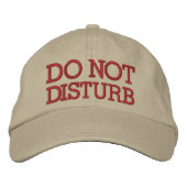 Niet storen door SRF Geborduurde Pet (Voorkant)