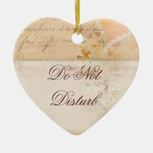 Niet storen door woede bruiloft keramisch ornament