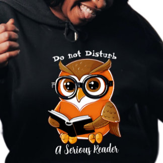 Niet storen, een serieuze lezer trui