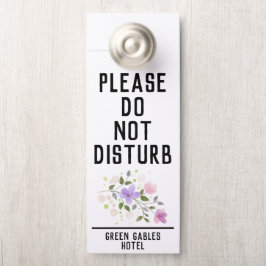 Niet storen en reinigen van mijn kamer Bloemen Deurhanger