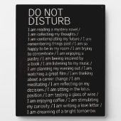 Niet storen fotoplaat (Voorkant)