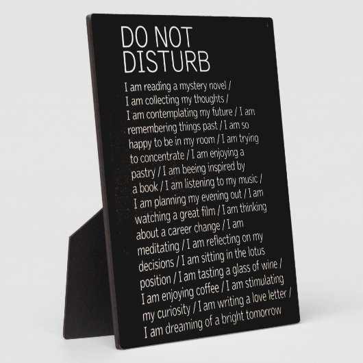 Niet storen fotoplaat (Zijkant)