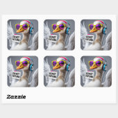 Niet Storen Gans Vierkante Sticker (Vel)