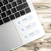 Niet storen - grappige boekenliefhebber set sticker