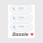 Niet storen - grappige boekenliefhebber set sticker (Vel)