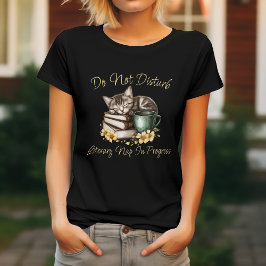Niet Storen Grappige Kat T-shirt