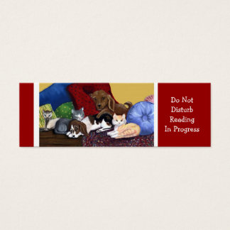 Niet storen het lezen aan de gang mini visitekaartjes