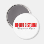 Niet storen huwelijksreis koppel magneet (Voorkant / Achterkant)