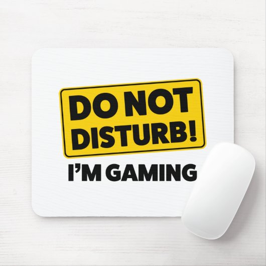 Niet storen! Ik ben aan het gamen Muismat (Met muis)