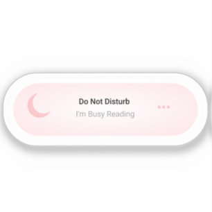 Niet storen Ik ben druk bezig met het lezen van gr Sticker
