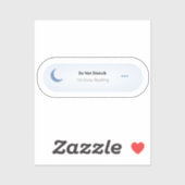 Niet storen - Ik ben druk met lezen, leuke boekenl Sticker (Vel)