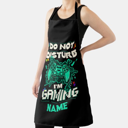 Niet storen Ik ben Gaming, Video Gamer Geek Modern Schort (Insitu)