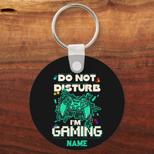 Niet storen Ik ben Gaming, Video Games Grappig Sleutelhanger (Achterkant)