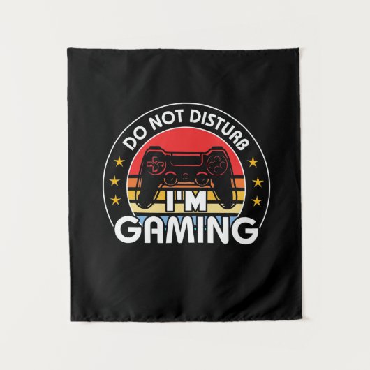 Niet Storen Ik Ben Gamming Wandkleed (Voorkant)