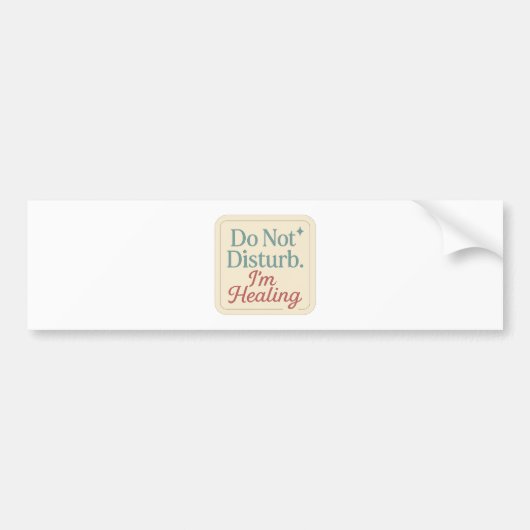 Niet storen, ik ben Sticker aan het genezen (Voorkant)